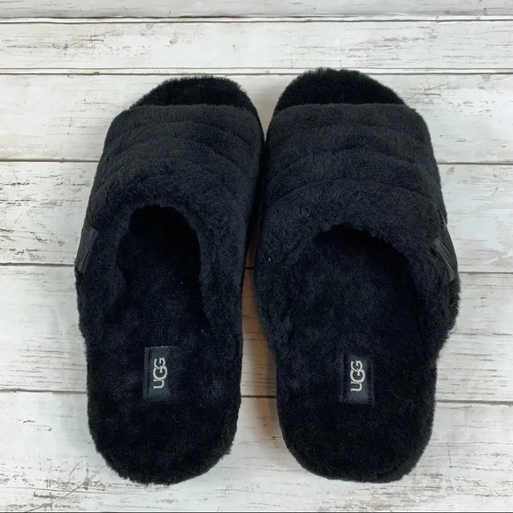 UGG Fluff You Black Slippers main image 9